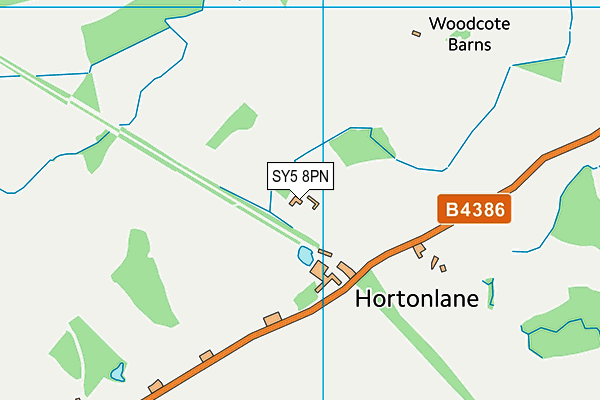 SY5 8PN map - OS VectorMap District (Ordnance Survey)