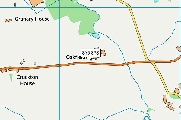 SY5 8PS map - OS VectorMap District (Ordnance Survey)
