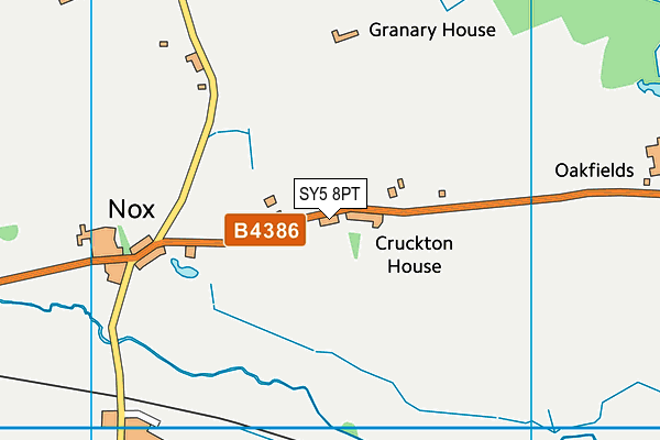 SY5 8PT map - OS VectorMap District (Ordnance Survey)