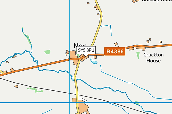 SY5 8PU map - OS VectorMap District (Ordnance Survey)