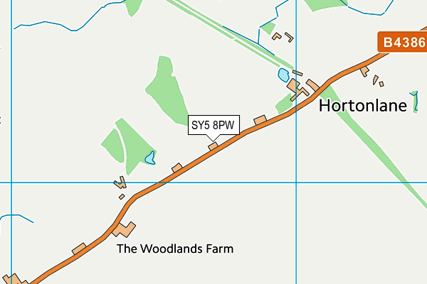 SY5 8PW map - OS VectorMap District (Ordnance Survey)