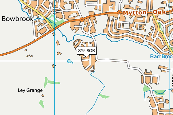 SY5 8QB map - OS VectorMap District (Ordnance Survey)