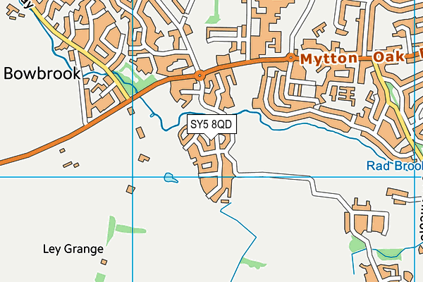 SY5 8QD map - OS VectorMap District (Ordnance Survey)