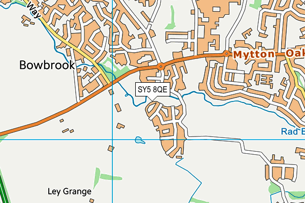 SY5 8QE map - OS VectorMap District (Ordnance Survey)