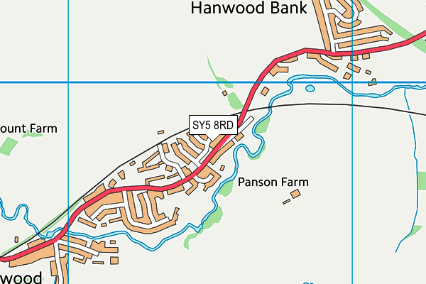 SY5 8RD map - OS VectorMap District (Ordnance Survey)