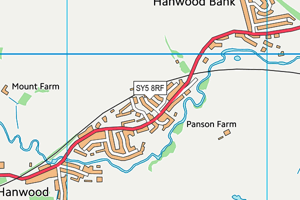 SY5 8RF map - OS VectorMap District (Ordnance Survey)