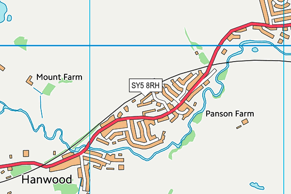 SY5 8RH map - OS VectorMap District (Ordnance Survey)