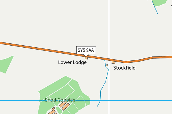 SY5 9AA map - OS VectorMap District (Ordnance Survey)