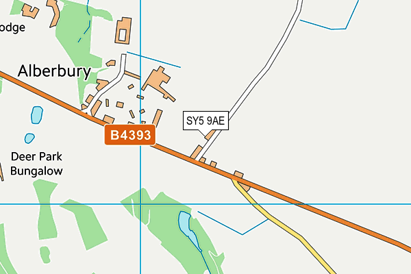SY5 9AE map - OS VectorMap District (Ordnance Survey)