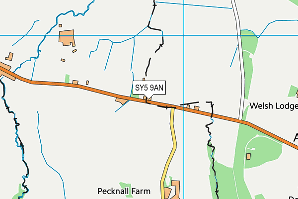 SY5 9AN map - OS VectorMap District (Ordnance Survey)