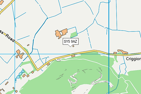 SY5 9AZ map - OS VectorMap District (Ordnance Survey)