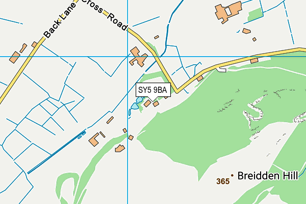SY5 9BA map - OS VectorMap District (Ordnance Survey)