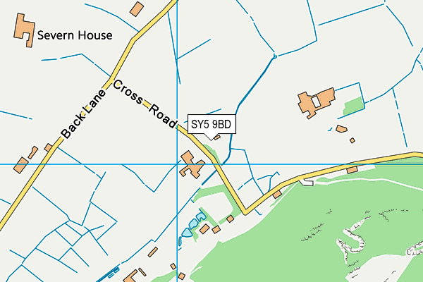 SY5 9BD map - OS VectorMap District (Ordnance Survey)