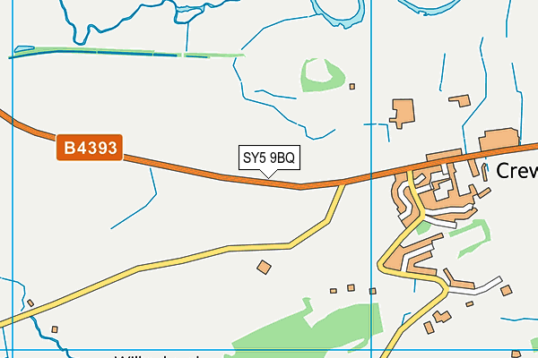 SY5 9BQ map - OS VectorMap District (Ordnance Survey)