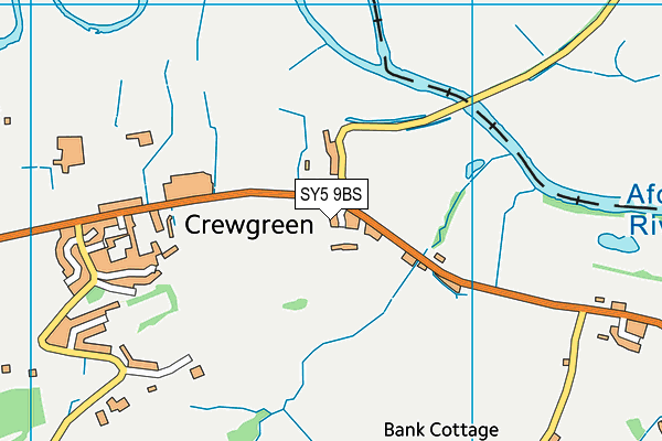 SY5 9BS map - OS VectorMap District (Ordnance Survey)