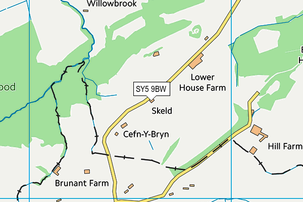 SY5 9BW map - OS VectorMap District (Ordnance Survey)