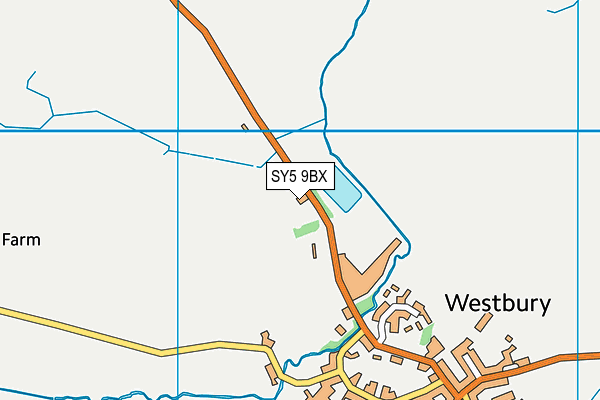 SY5 9BX map - OS VectorMap District (Ordnance Survey)