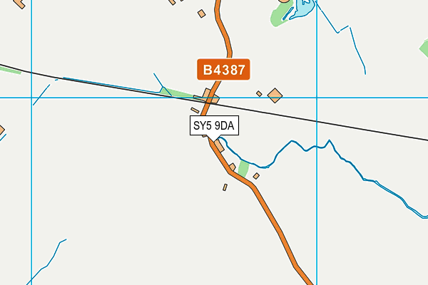 SY5 9DA map - OS VectorMap District (Ordnance Survey)