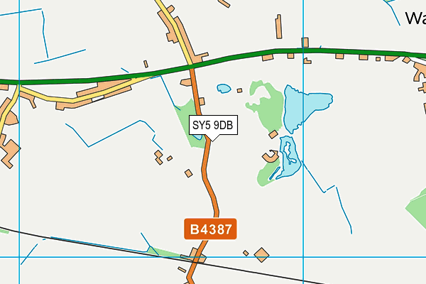 SY5 9DB map - OS VectorMap District (Ordnance Survey)