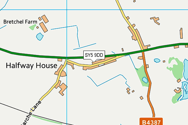 SY5 9DD map - OS VectorMap District (Ordnance Survey)