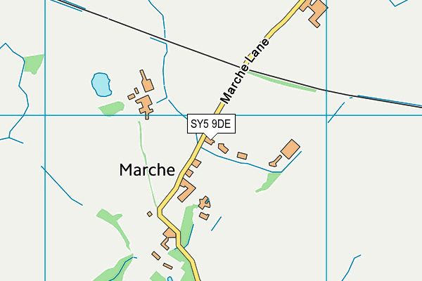 SY5 9DE map - OS VectorMap District (Ordnance Survey)