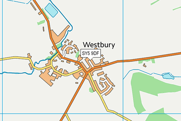 SY5 9DF map - OS VectorMap District (Ordnance Survey)