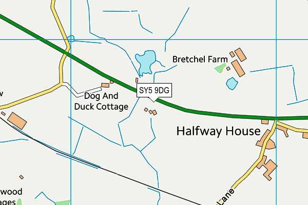 SY5 9DG map - OS VectorMap District (Ordnance Survey)