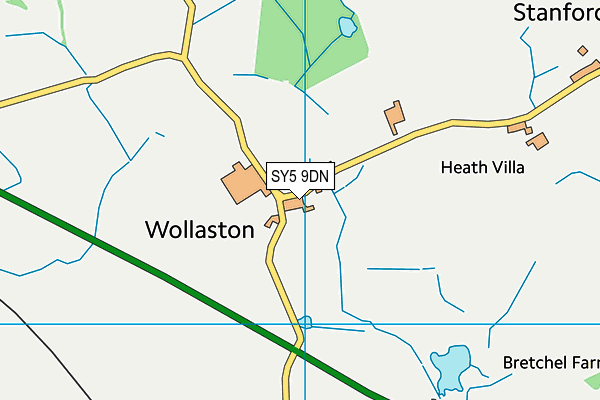 SY5 9DN map - OS VectorMap District (Ordnance Survey)