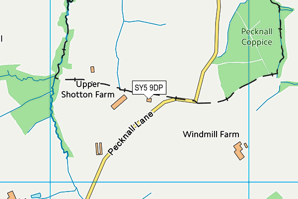 SY5 9DP map - OS VectorMap District (Ordnance Survey)