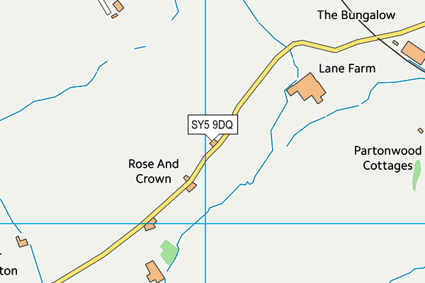 SY5 9DQ map - OS VectorMap District (Ordnance Survey)
