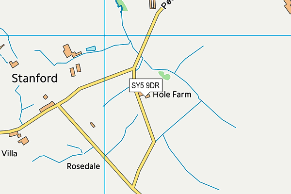 SY5 9DR map - OS VectorMap District (Ordnance Survey)