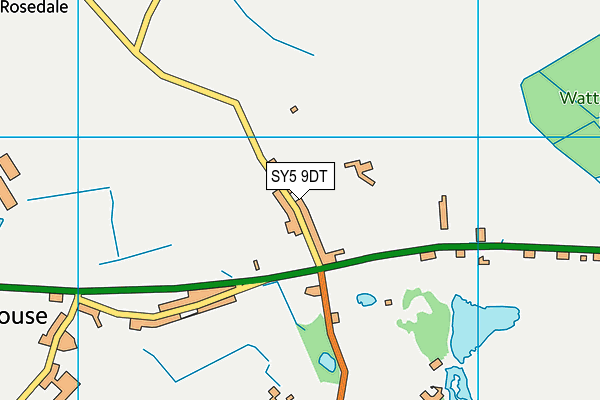 SY5 9DT map - OS VectorMap District (Ordnance Survey)