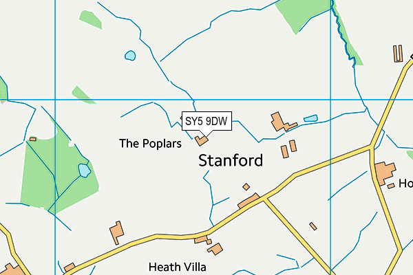 SY5 9DW map - OS VectorMap District (Ordnance Survey)