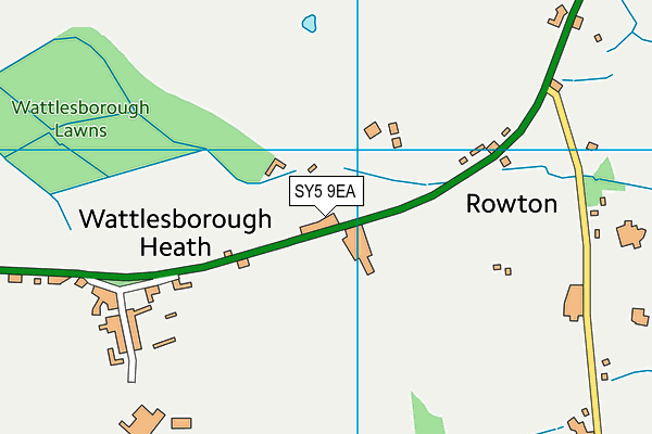 SY5 9EA map - OS VectorMap District (Ordnance Survey)