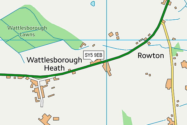 SY5 9EB map - OS VectorMap District (Ordnance Survey)