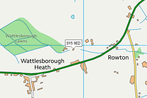SY5 9ED map - OS VectorMap District (Ordnance Survey)