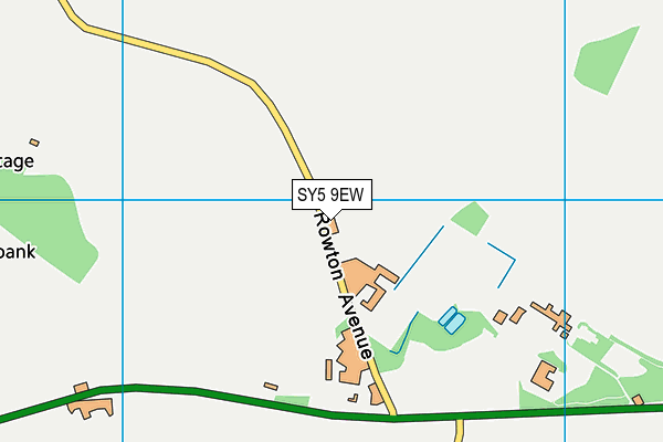 SY5 9EW map - OS VectorMap District (Ordnance Survey)