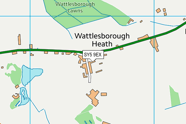 SY5 9EX map - OS VectorMap District (Ordnance Survey)