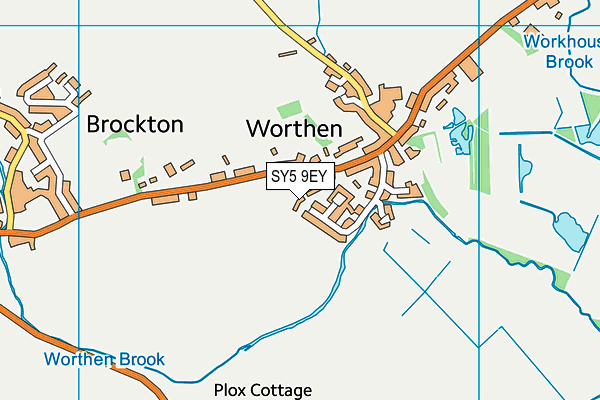 SY5 9EY map - OS VectorMap District (Ordnance Survey)