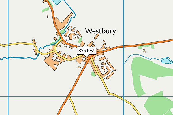 SY5 9EZ map - OS VectorMap District (Ordnance Survey)