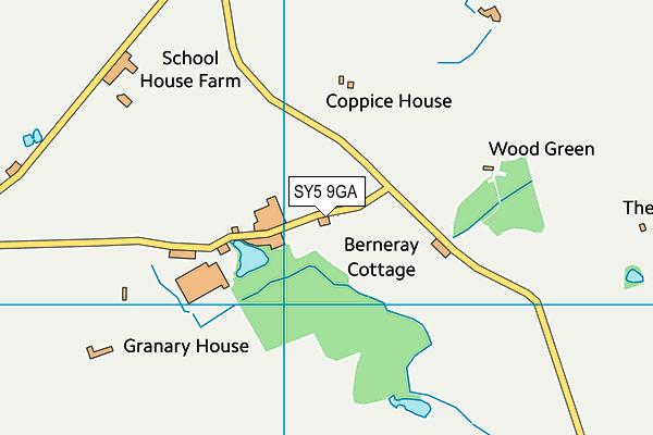 SY5 9GA map - OS VectorMap District (Ordnance Survey)