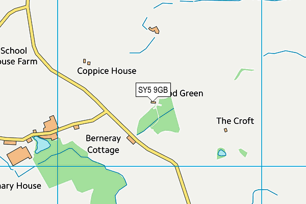 SY5 9GB map - OS VectorMap District (Ordnance Survey)