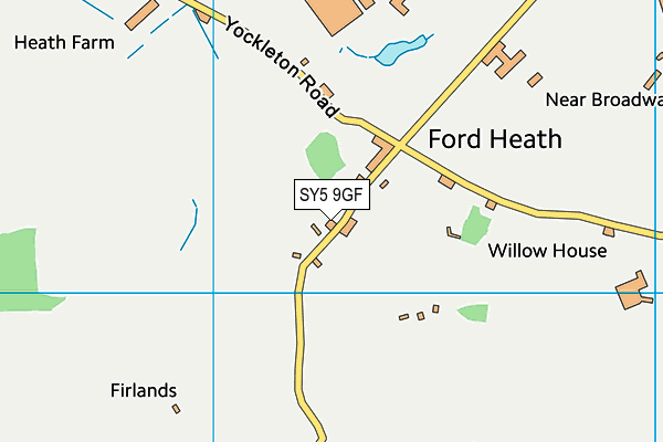 SY5 9GF map - OS VectorMap District (Ordnance Survey)