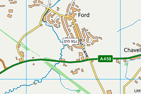 SY5 9GJ map - OS VectorMap District (Ordnance Survey)