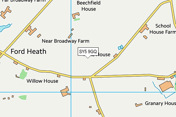 SY5 9GQ map - OS VectorMap District (Ordnance Survey)