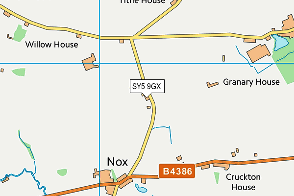 SY5 9GX map - OS VectorMap District (Ordnance Survey)