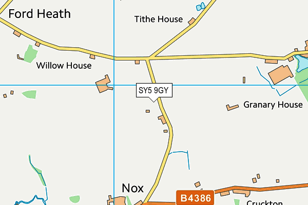 SY5 9GY map - OS VectorMap District (Ordnance Survey)