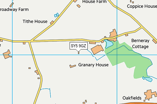 SY5 9GZ map - OS VectorMap District (Ordnance Survey)