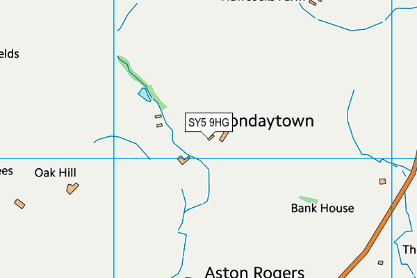 SY5 9HG map - OS VectorMap District (Ordnance Survey)