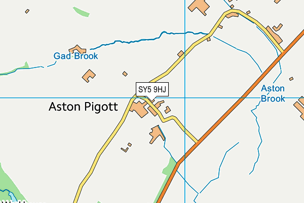 SY5 9HJ map - OS VectorMap District (Ordnance Survey)